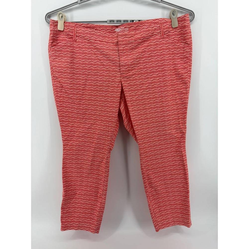 Old Navy Coral Textured Ankle Pants